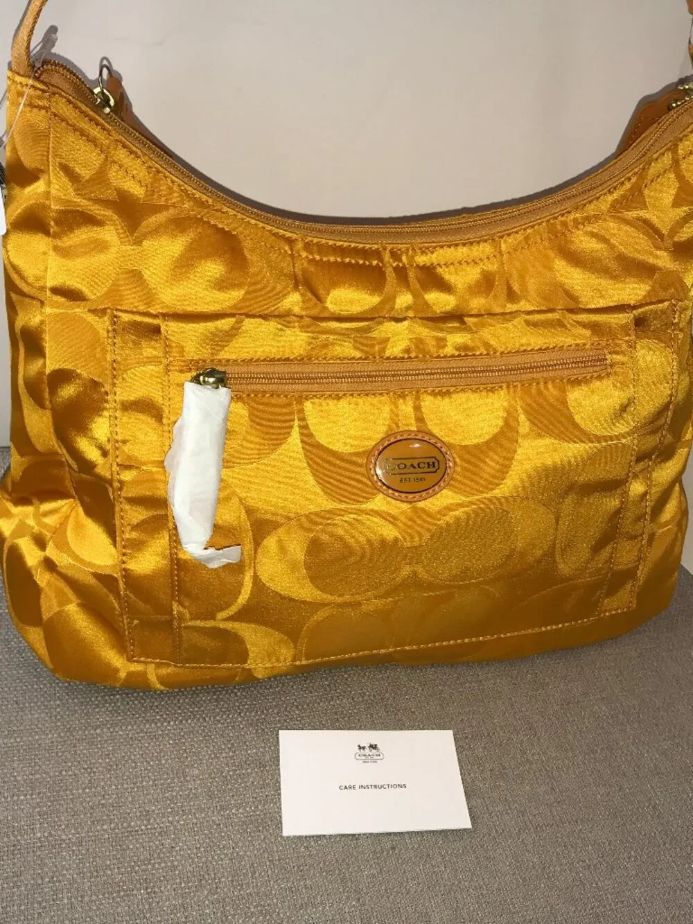 NWT Coach Signature Getaway Crossbody Orange Spice F77369 - Picture 3 of 15